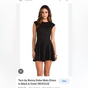 Torn by Ronny Kobo Malu dress sz M